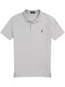 Polo Ralph Lauren рубашка поло с вышивкой Polo Pony, серый