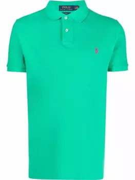 Polo Ralph Lauren рубашка поло с вышивкой Polo Pony, зеленый
