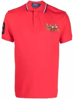 Polo Ralph Lauren рубашка поло Triple-Pony, красный