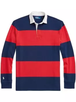 Polo Ralph Lauren рубашка поло в полоску с логотипом Polo Pony, синий