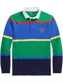 Polo Ralph Lauren рубашка-регби в полоску, синий