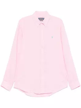 Polo Ralph Lauren рубашка с декором Polo Pony, розовый