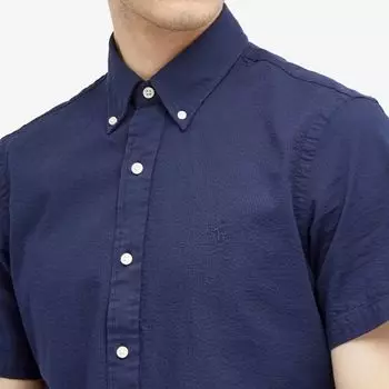 Polo Ralph Lauren Рубашка с коротким рукавом из хлопчатобумажного хлопка, синий