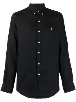 Polo Ralph Lauren рубашка с логотипом, черный