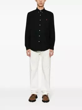 Polo Ralph Lauren рубашка с логотипом Polo Pony, черный
