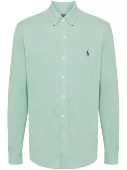 Polo Ralph Lauren рубашка с логотипом Polo Pony, зеленый