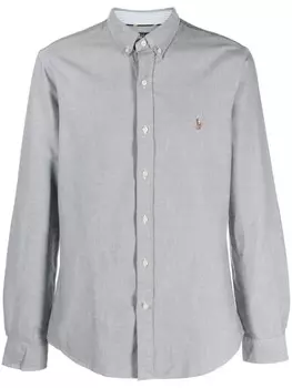 Polo Ralph Lauren рубашка с логотипом Polo Pony, серый