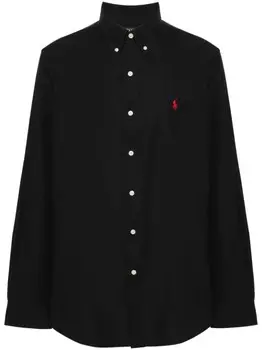Polo Ralph Lauren рубашка с логотипом Polo Pony, черный