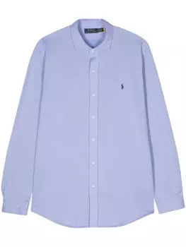 Polo Ralph Lauren рубашка с узором в елочку, синий