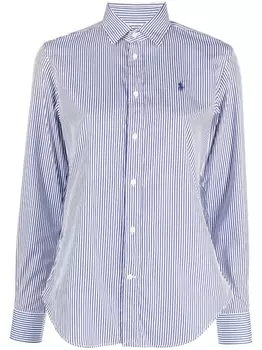 Polo Ralph Lauren рубашка с вышитым логотипом, синий