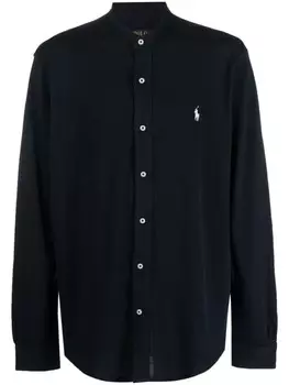 Polo Ralph Lauren рубашка с вышитым логотипом, синий