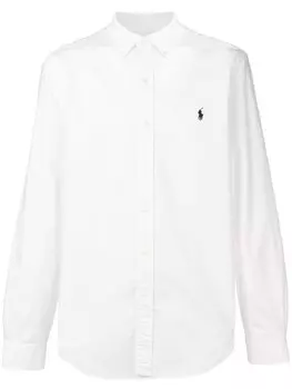 Polo Ralph Lauren рубашка с вышитым логотипом, белый