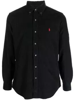 Polo Ralph Lauren рубашка с вышитым логотипом, синий