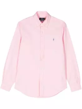 Polo Ralph Lauren рубашка с вышитым логотипом, розовый