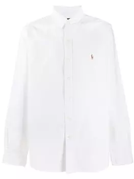 Polo Ralph Lauren рубашка с вышитым логотипом, белый