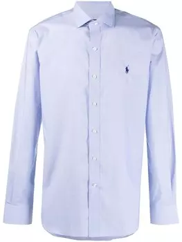 Polo Ralph Lauren рубашка с вышитым логотипом, синий