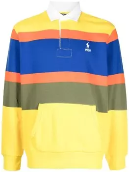 Polo Ralph Lauren рубашка с вышитым логотипом, разноцветный
