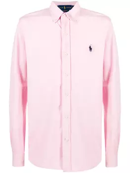 Polo Ralph Lauren рубашка с вышитым логотипом, розовый