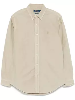 Polo Ralph Lauren рубашка с вышитым логотипом, нейтральный