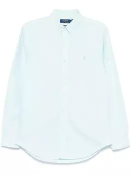 Polo Ralph Lauren рубашка с вышитым логотипом, синий