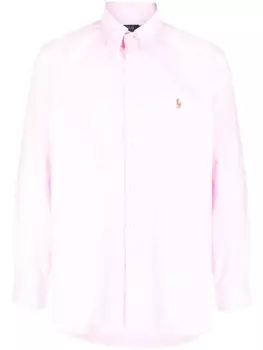 Polo Ralph Lauren рубашка с вышитым логотипом, розовый