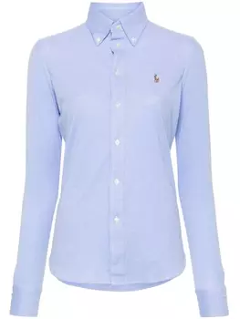 Polo Ralph Lauren рубашка с вышивкой Polo Pony, синий