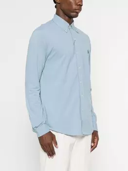 Polo Ralph Lauren рубашка с вышивкой Polo Pony, синий