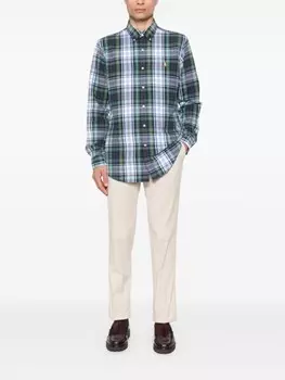Polo Ralph Lauren рубашка с вышивкой Polo Pony, зеленый