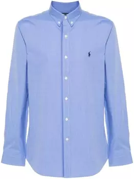 Polo Ralph Lauren рубашка с вышивкой Polo Pony, синий