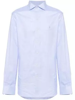 Polo Ralph Lauren рубашка с вышивкой Polo Pony, синий