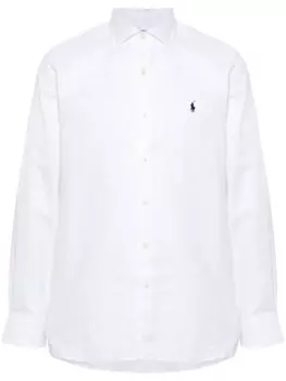 Polo Ralph Lauren рубашка с вышивкой Polo Pony, белый