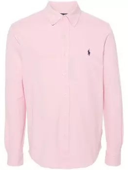Polo Ralph Lauren рубашка с вышивкой Polo Pony, розовый