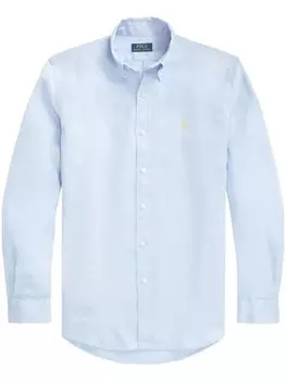 Polo Ralph Lauren рубашка с вышивкой Polo Pony, синий