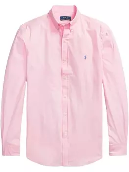 Polo Ralph Lauren рубашка с вышивкой Polo Pony, розовый