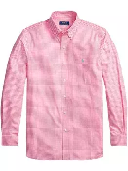 Polo Ralph Lauren рубашка с вышивкой Polo Pony, розовый