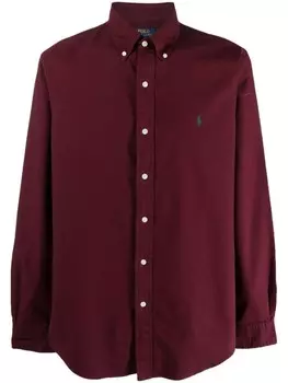 Polo Ralph Lauren рубашка с вышивкой Polo Pony, красный