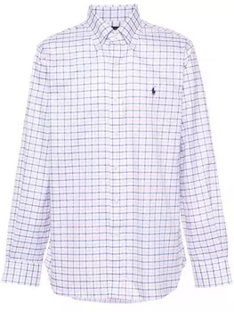 Polo Ralph Lauren рубашка с вышивкой Polo Pony, белый