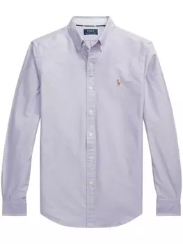 Polo Ralph Lauren рубашка с вышивкой Polo Pony, фиолетовый