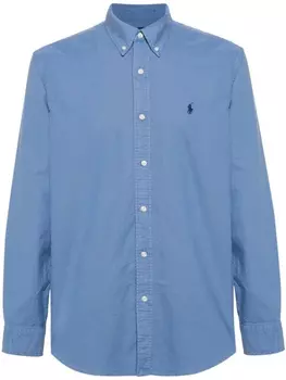 Polo Ralph Lauren рубашка с вышивкой Polo Pony, синий