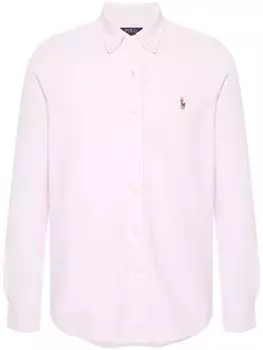 Polo Ralph Lauren рубашка с вышивкой Polo Pony, розовый