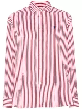 Polo Ralph Lauren рубашка с вышивкой Polo Pony, белый