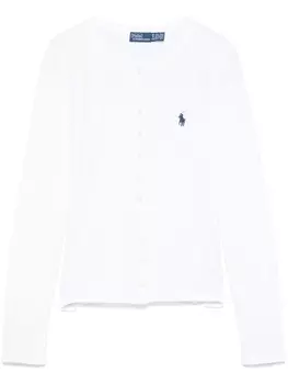 Polo Ralph Lauren рубашка с вышивкой Polo Pony, белый