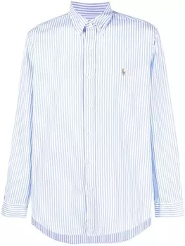 Polo Ralph Lauren рубашка с вышивкой, синий