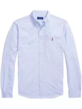 Polo Ralph Lauren рубашка в клетку гингем, синий