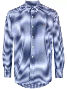 Polo Ralph Lauren рубашка в клетку гингем, синий