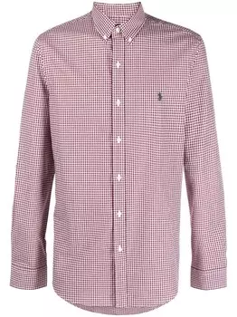 Polo Ralph Lauren рубашка в клетку гингем, красный