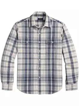Polo Ralph Lauren рубашка в клетку, нейтральный цвет