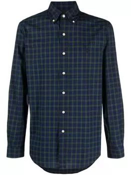Polo Ralph Lauren рубашка в клетку с логотипом Polo Pony, зеленый