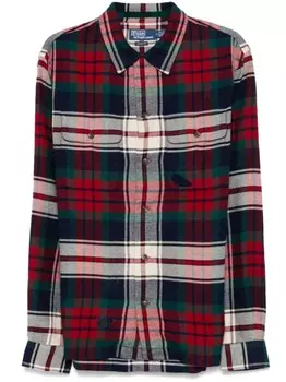 Polo Ralph Lauren рубашка в клетку тартан, зеленый