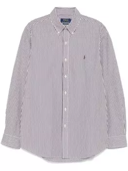 Polo Ralph Lauren рубашка в полоску, коричневый